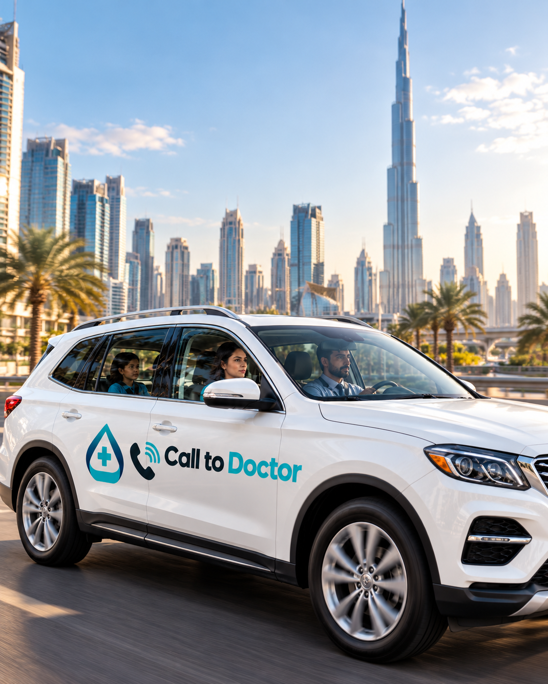 Call to Doctor medical vehicle on its way
